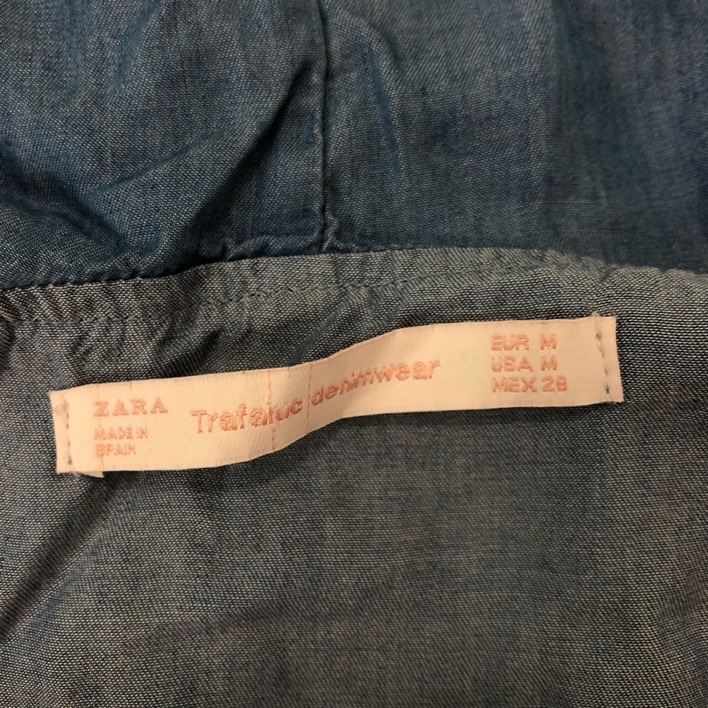 Zara Trafaluc Denimwear Blouse - Picture 5 of 6